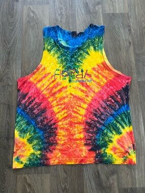 Florida Clearwater Tie-Dye Sleeveless Tee - Multicolor/A273